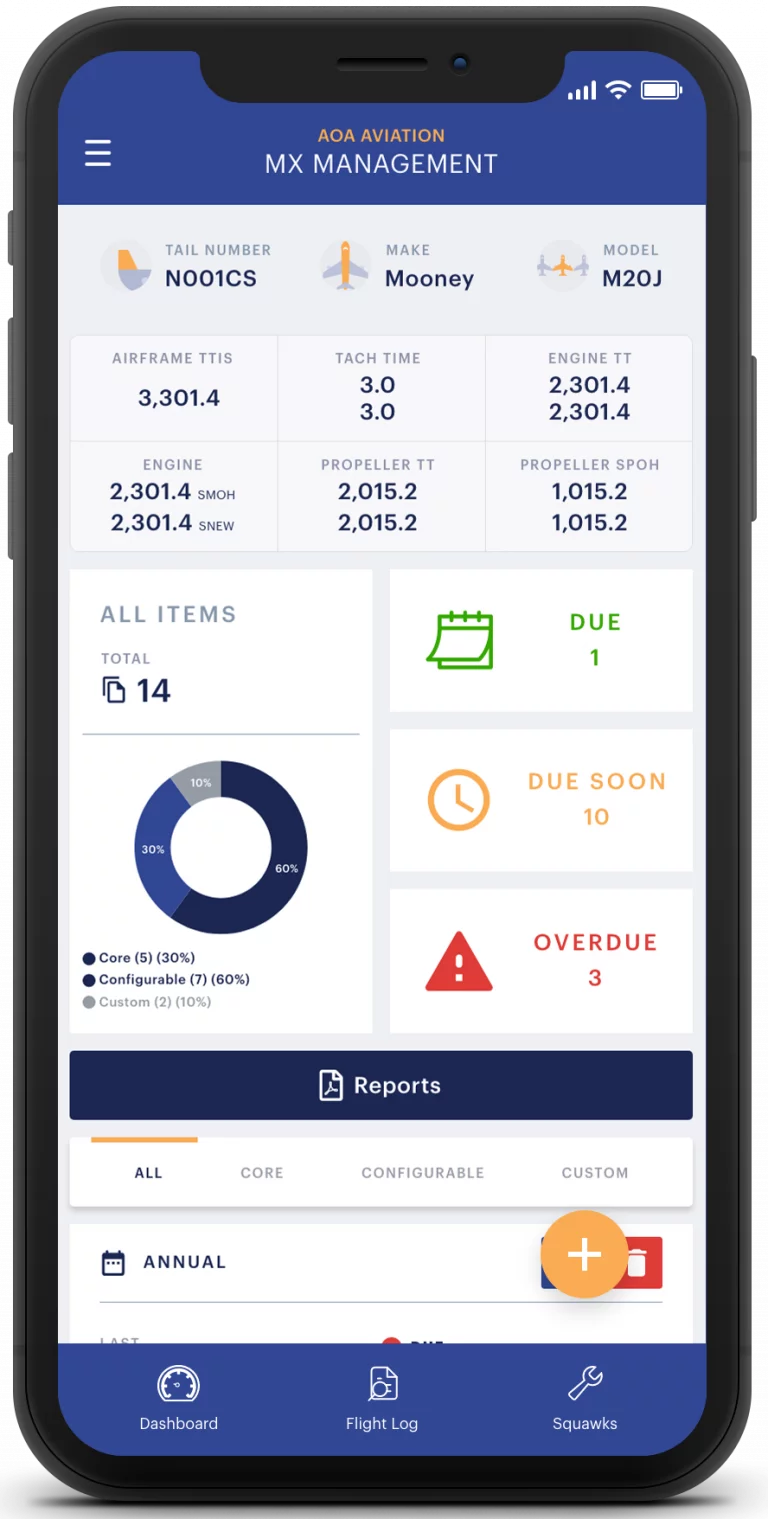 Receive unparalleled insights into your aircraft's full maintenance and operations history.