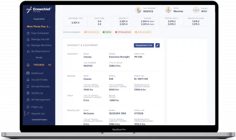 Share your aircraft's information easily with others and always maintain control of your data.