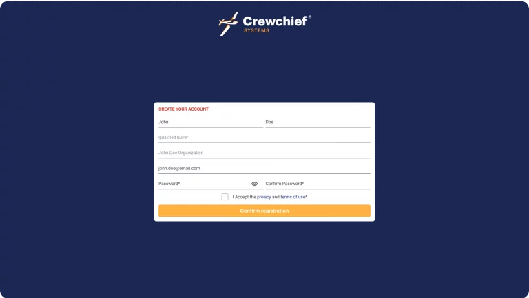 Create your account