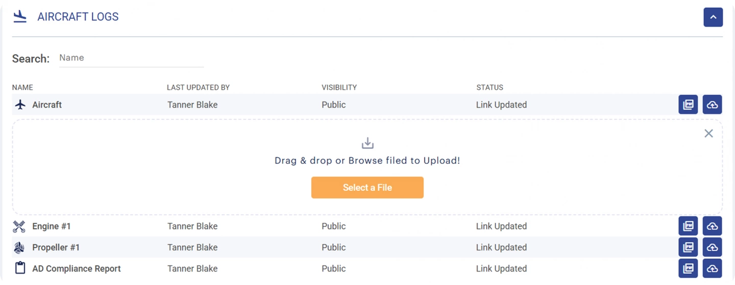 You also have the option to upload documents via web