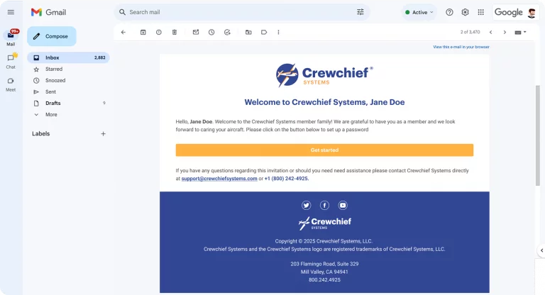 You will receive a email with details of the next steps
